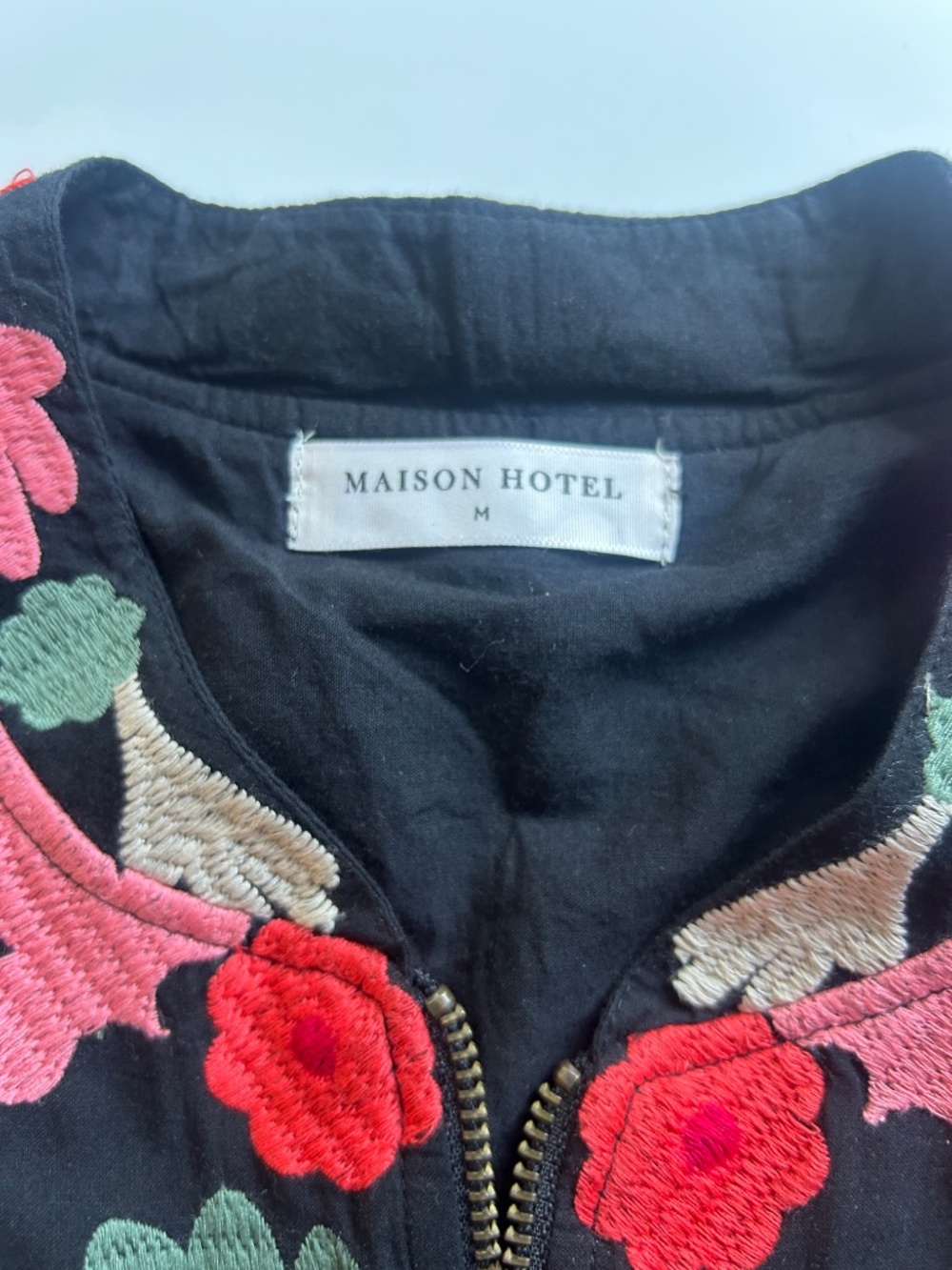 Maison Hotel Colorful Zip Jacket Size M - Picture 2 of 4